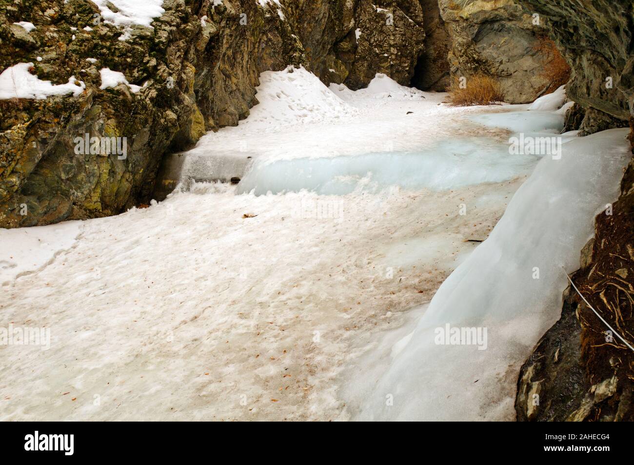 Zapata Falls In Colorado In Winter Stock Photo 337763332 Alamy