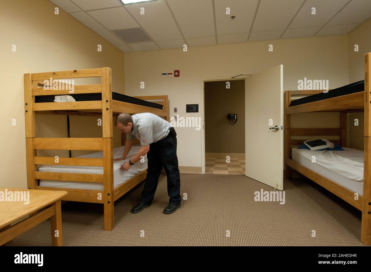 Fire department bunk bed hires stock photography and images Alamy