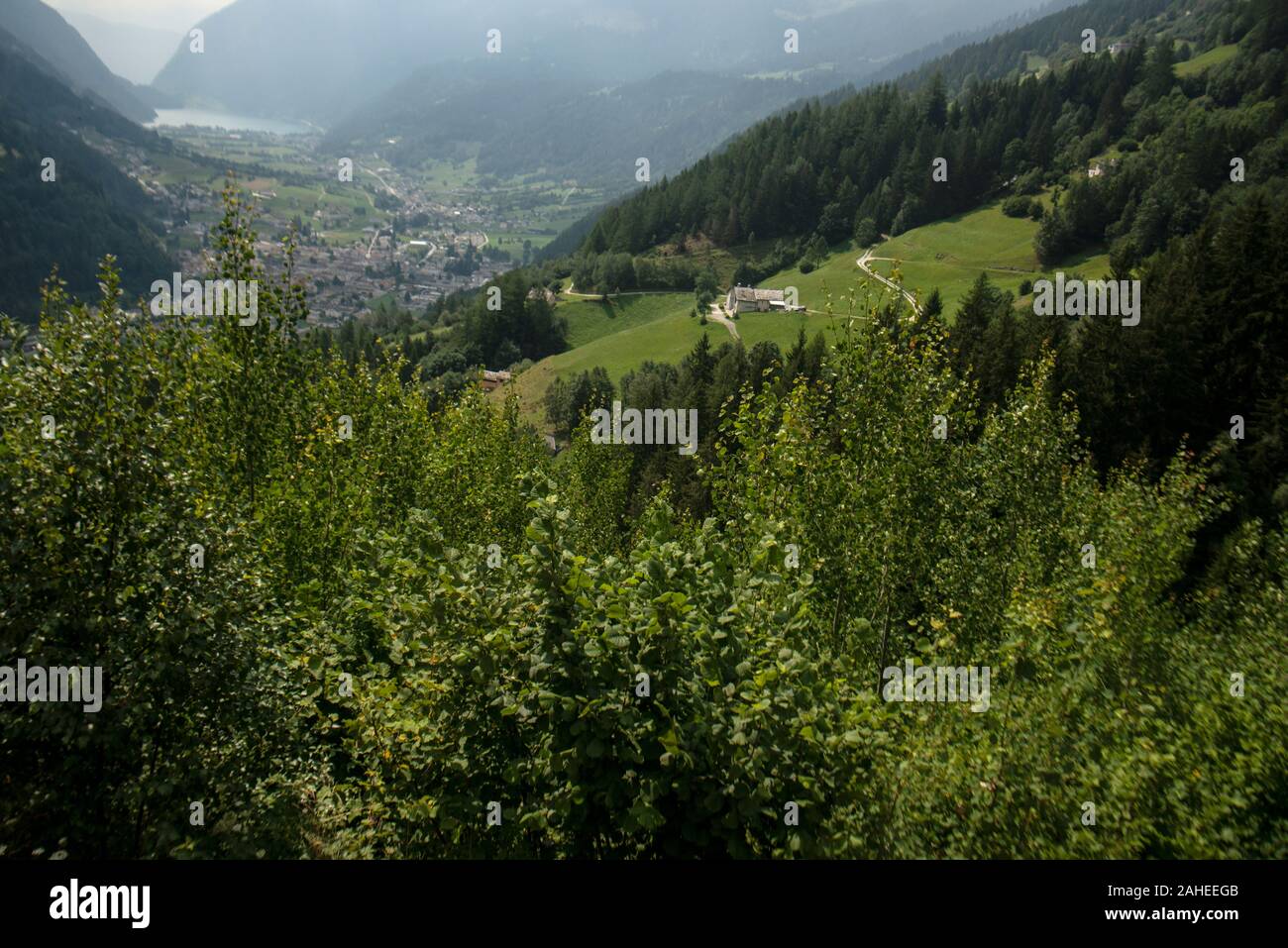 Scenes from the Bernina Express, a train connecting Chur in Switzerland to Tirano in Italy by