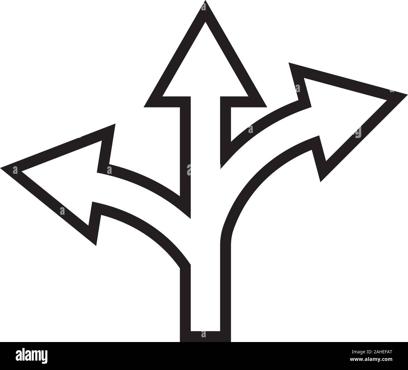 Way direction icon design template vector isolated Stock Vector Image