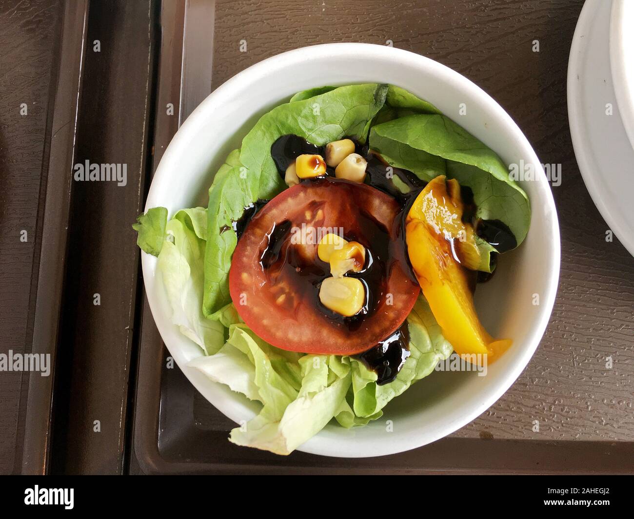 Black vinegar Salad Stock Photo