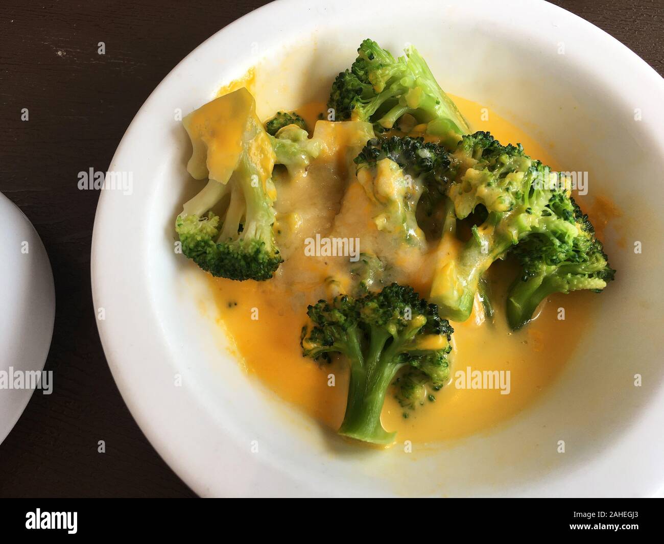 Cream Corn broccoli Stock Photo