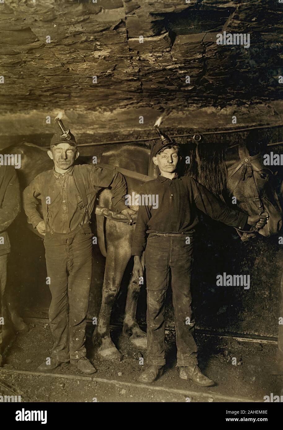 Coal mining in the beginning of the 1900's. Child labor in the