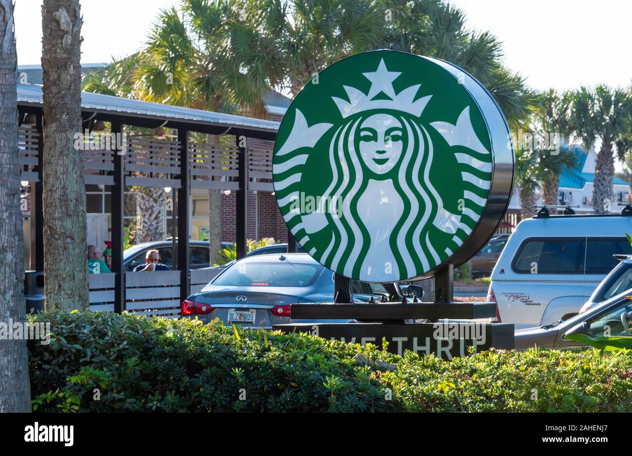 Starbucks Coffee in Neptune Beach, Florida. (USA) Stock Photo