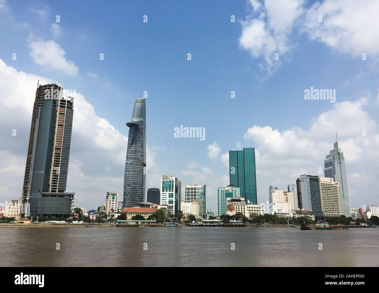 Saigon, Vietnam Mar 7, 2015. Panorama view of Saigon, Vietnam. Saigon