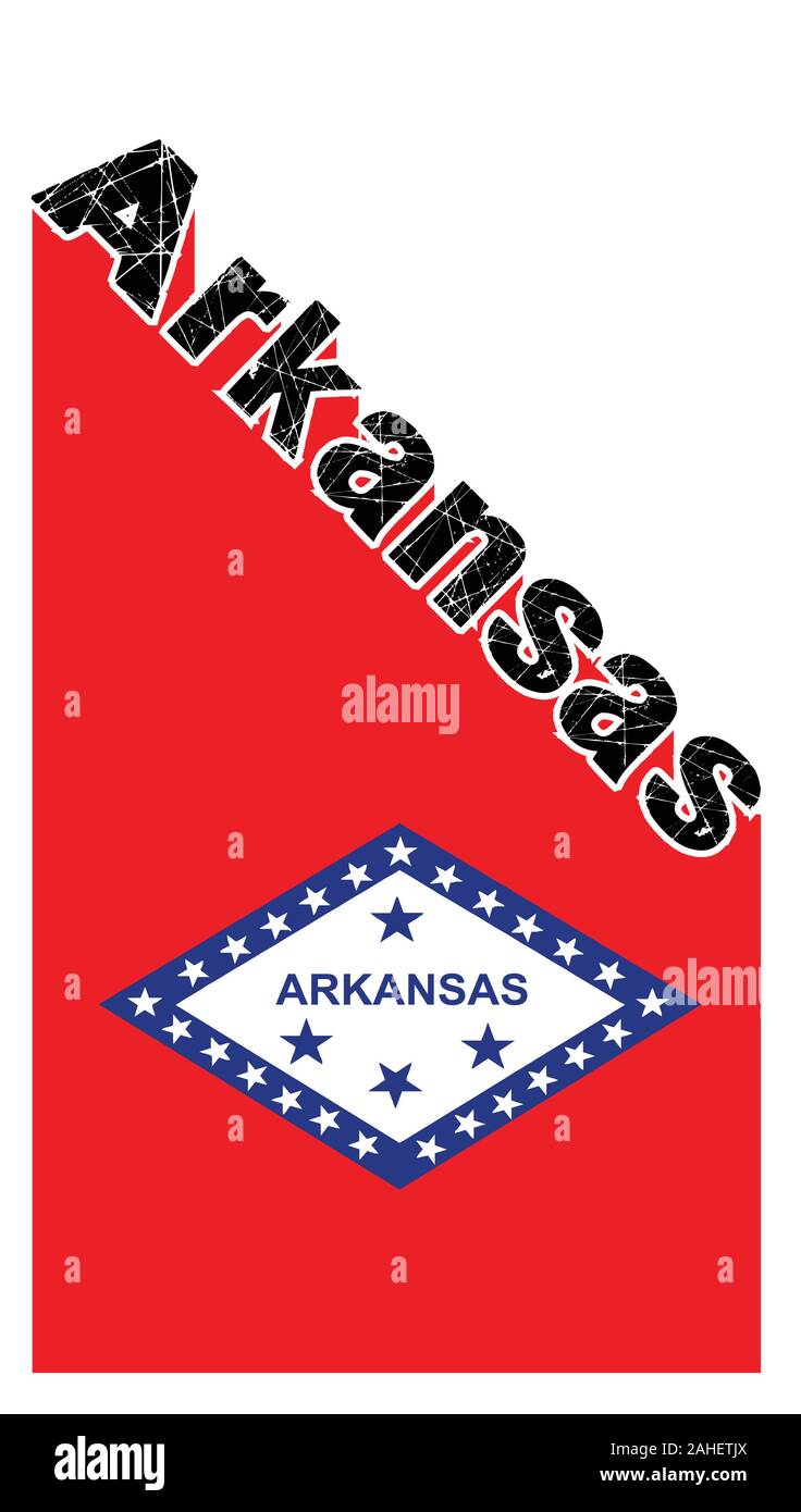 Text in black and white proclaiming Arkansas with a shadow backdrop and ...