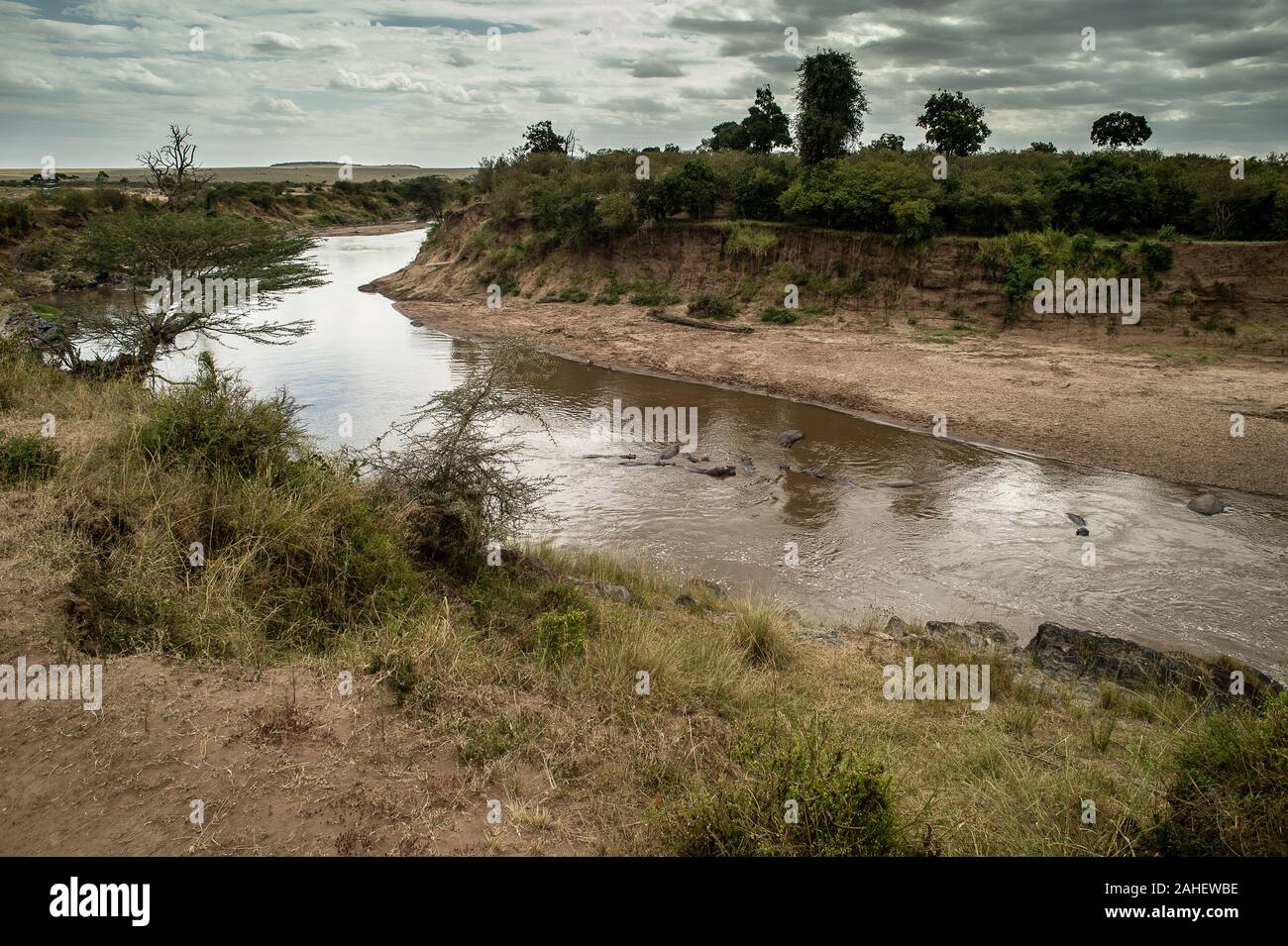 Masai mara landscape with river hi-res stock photography and images - Alamy