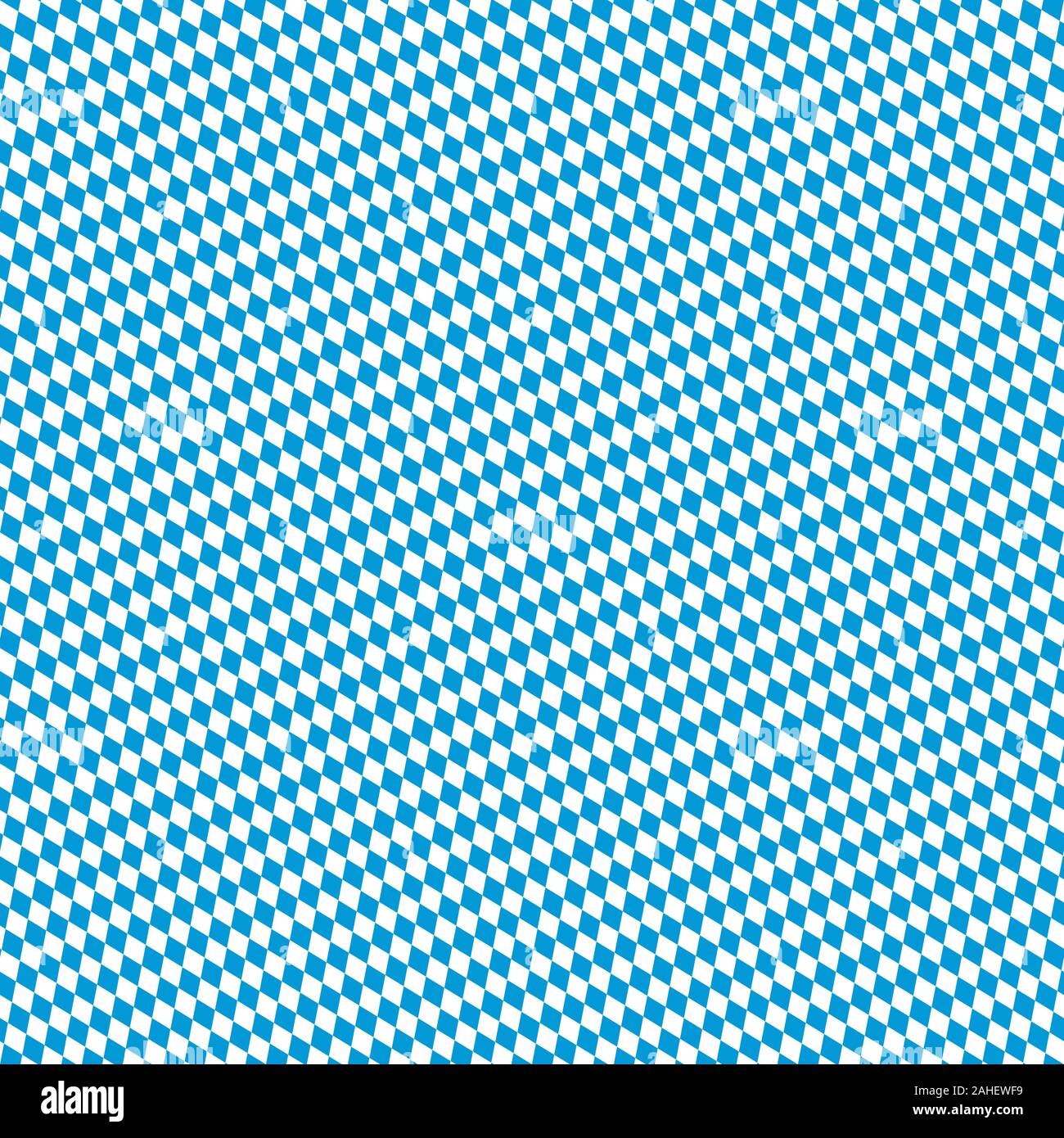 Oktoberfest background with seamless blue white checkered pattern Stock Vector