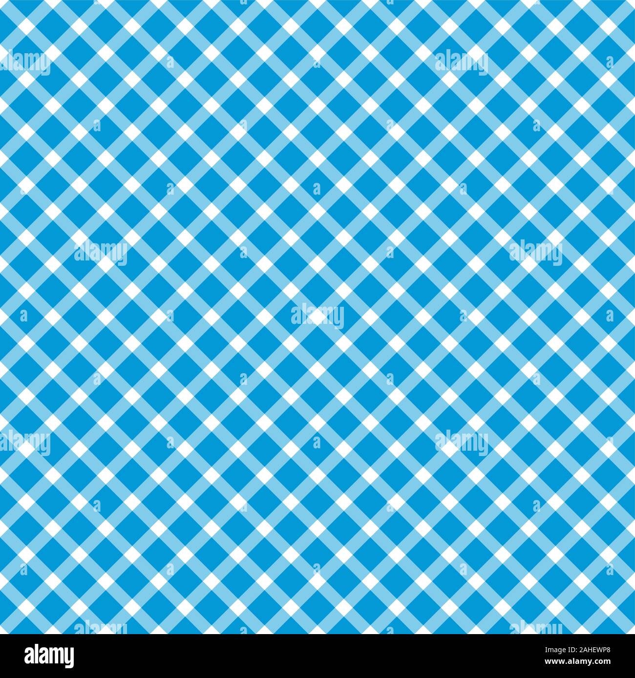 Oktoberfest background with seamless blue white checkered pattern Stock Vector