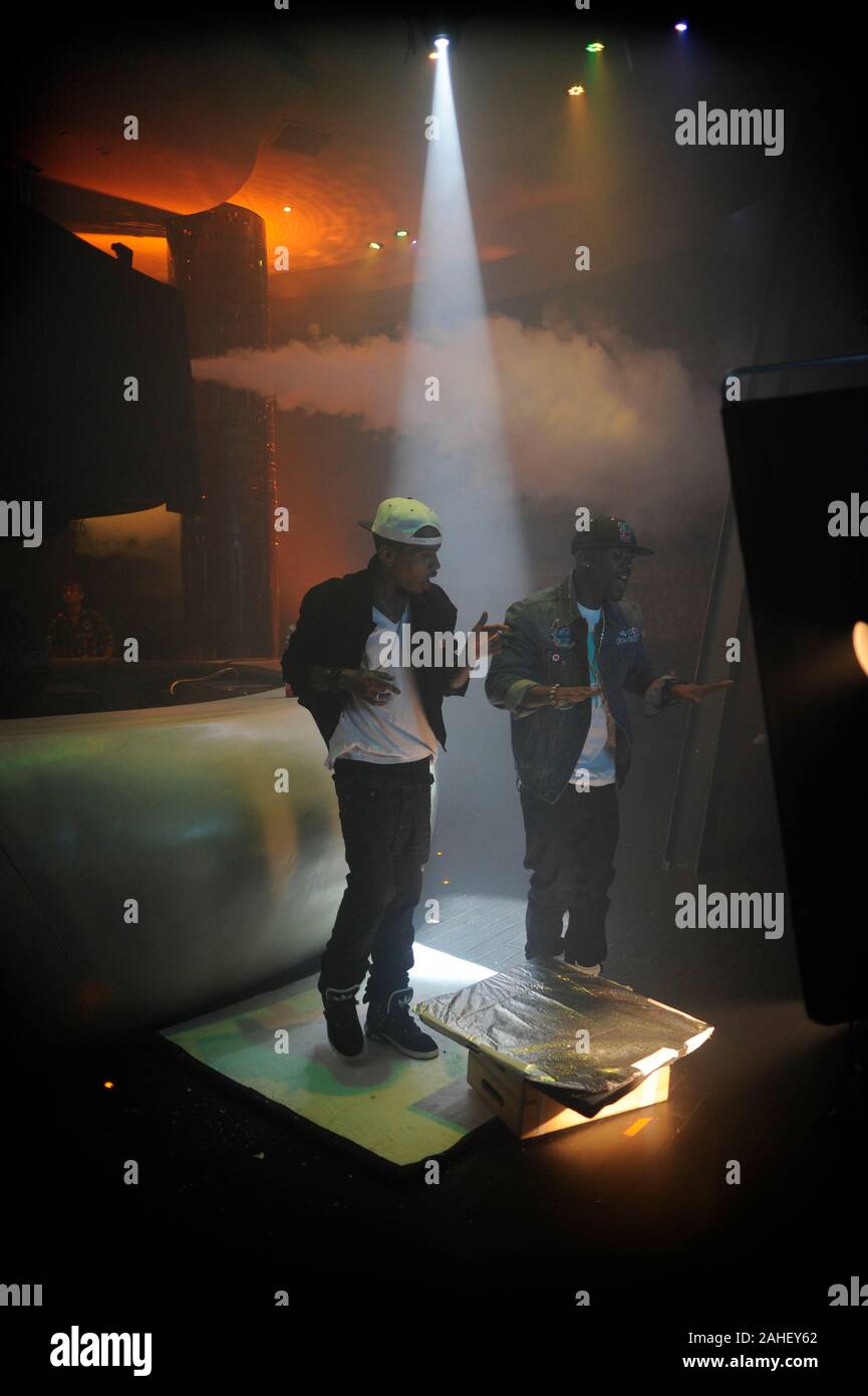 (L-R) Rapper Kid Ink and Actor / Singer / Reality TV Star William ...