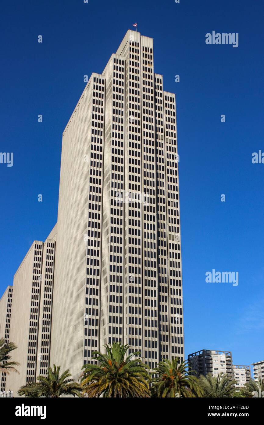 Four Embarcadero Center basking in the morning sun in San Francisco, United States of America Stock Photo