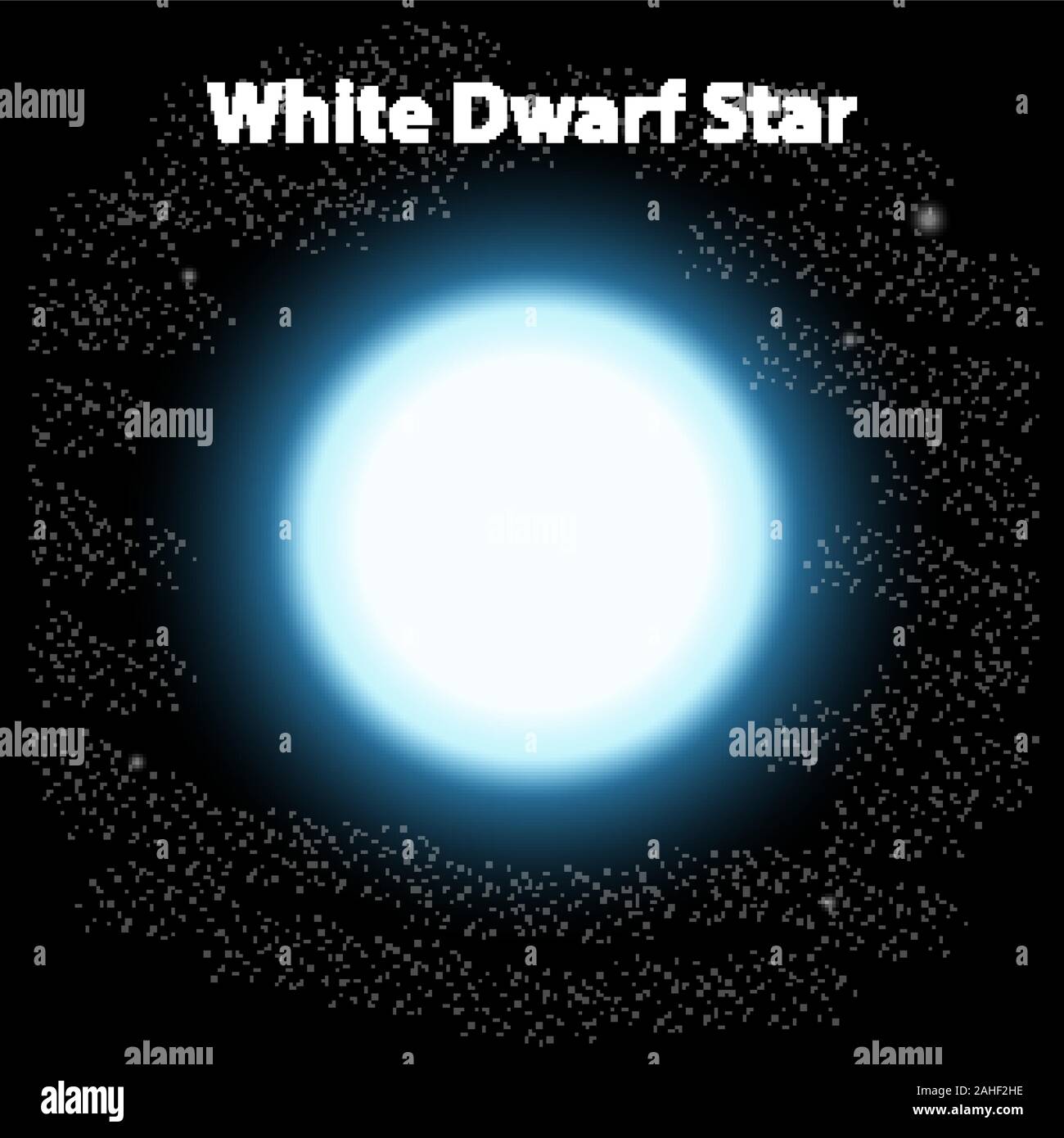 white stars in space