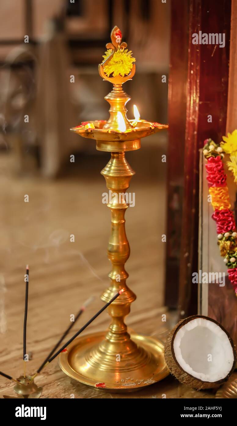 Brass oil Lamp Small Festival Function Ceremony Homedecore unique  Traditional