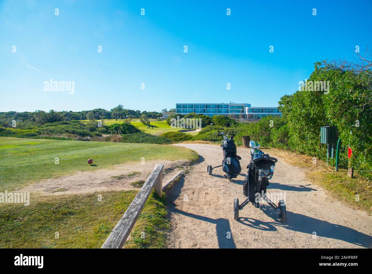 Golf club and parador. El Saler, Valencia, Spain. Stock Photo