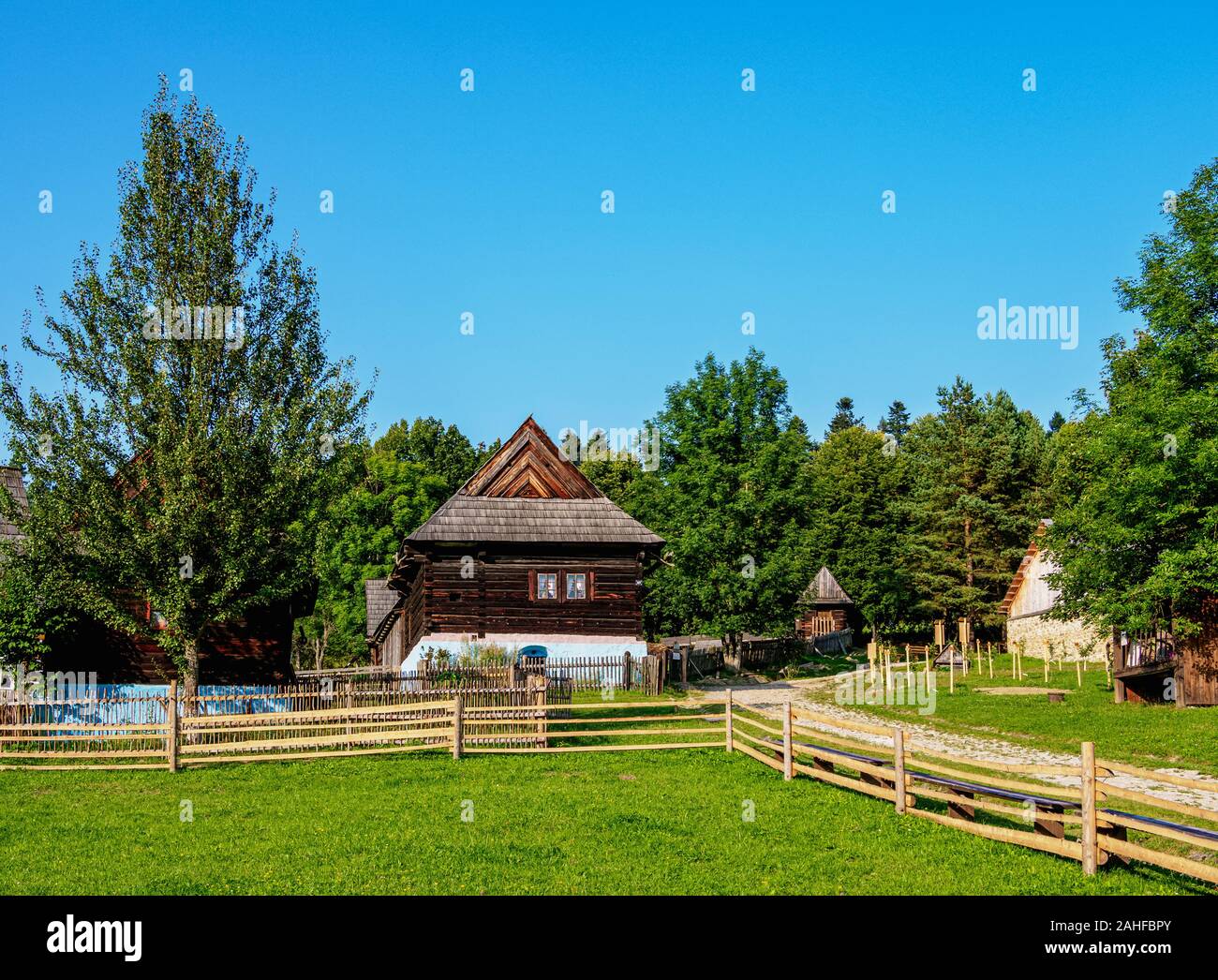 Open Air Museum at Stara Lubovna, Presov Region, Slovakia Stock Photo