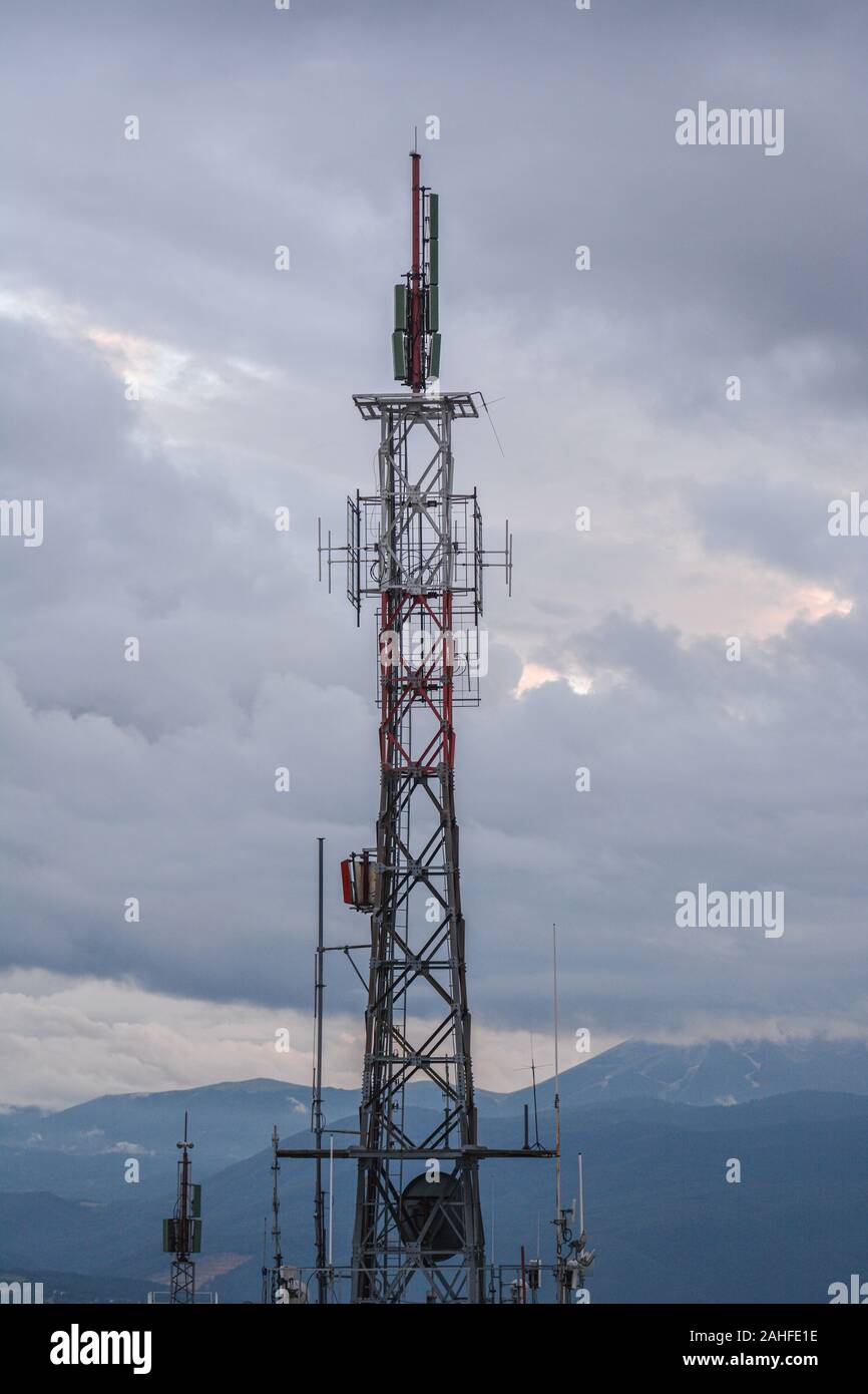 Antenna Stations Near Me Base Station For Mobile Network With Antennas Telecommunication Tower Of 4g And 5g Cellular Base Station Or Base Transceiver Station Wireless Commu Stock Photo Alamy