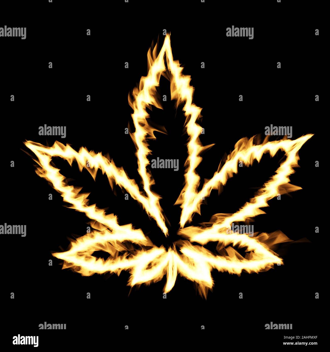 Cannabis leaf fire hires stock photography and images Alamy