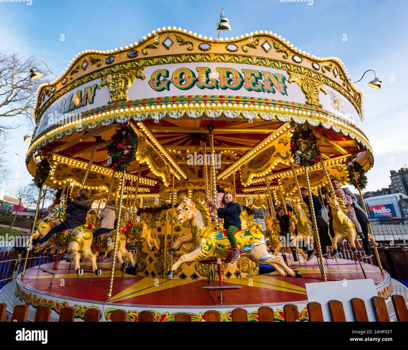 2022 Old Fashioned Christmas Fairgrounds Edinburgh Princes Street Gardens Carousel High Resolution Stock Photography  And Images - Alamy
