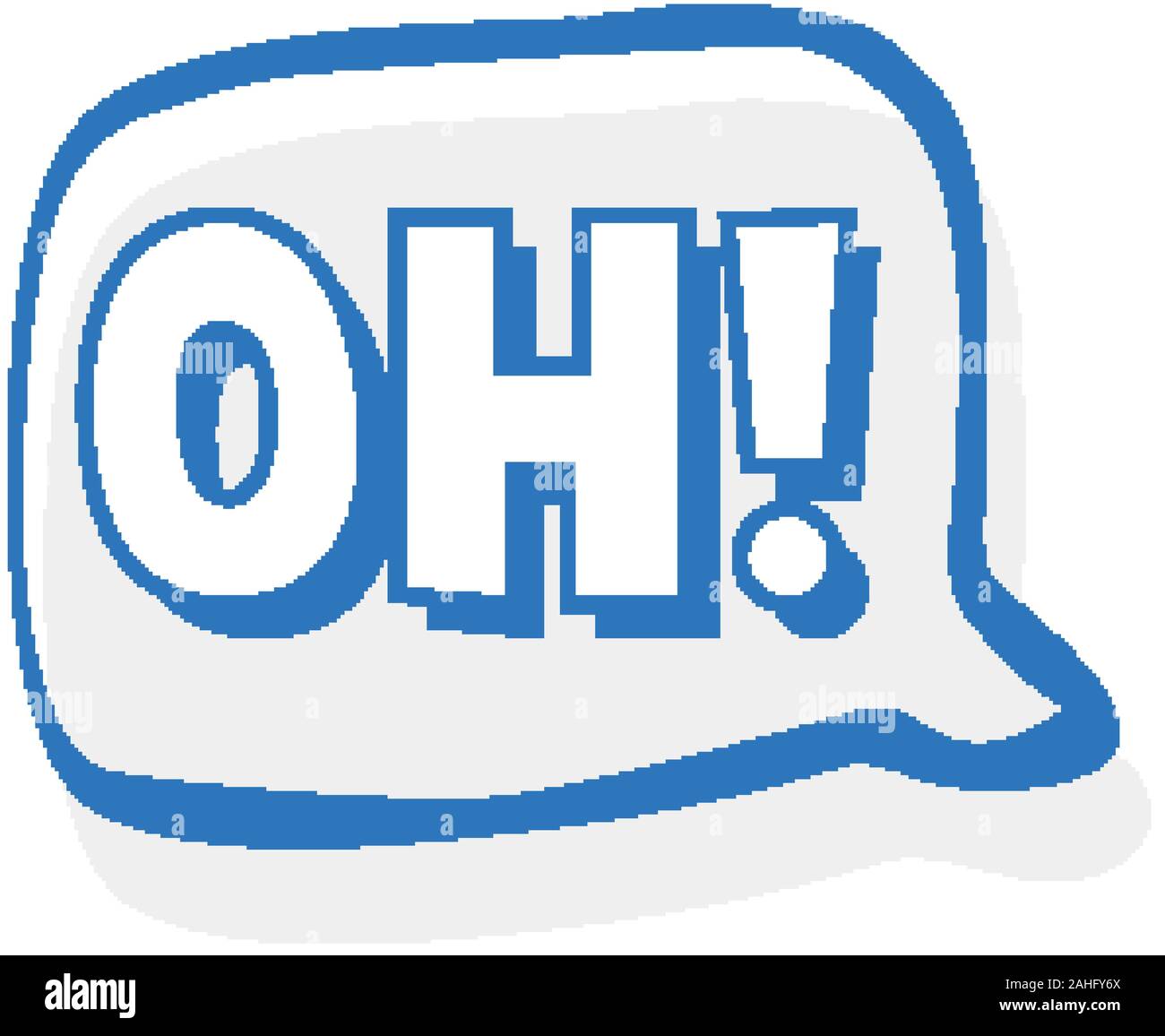 Expression words design for oh illustration Stock Vector Image Art