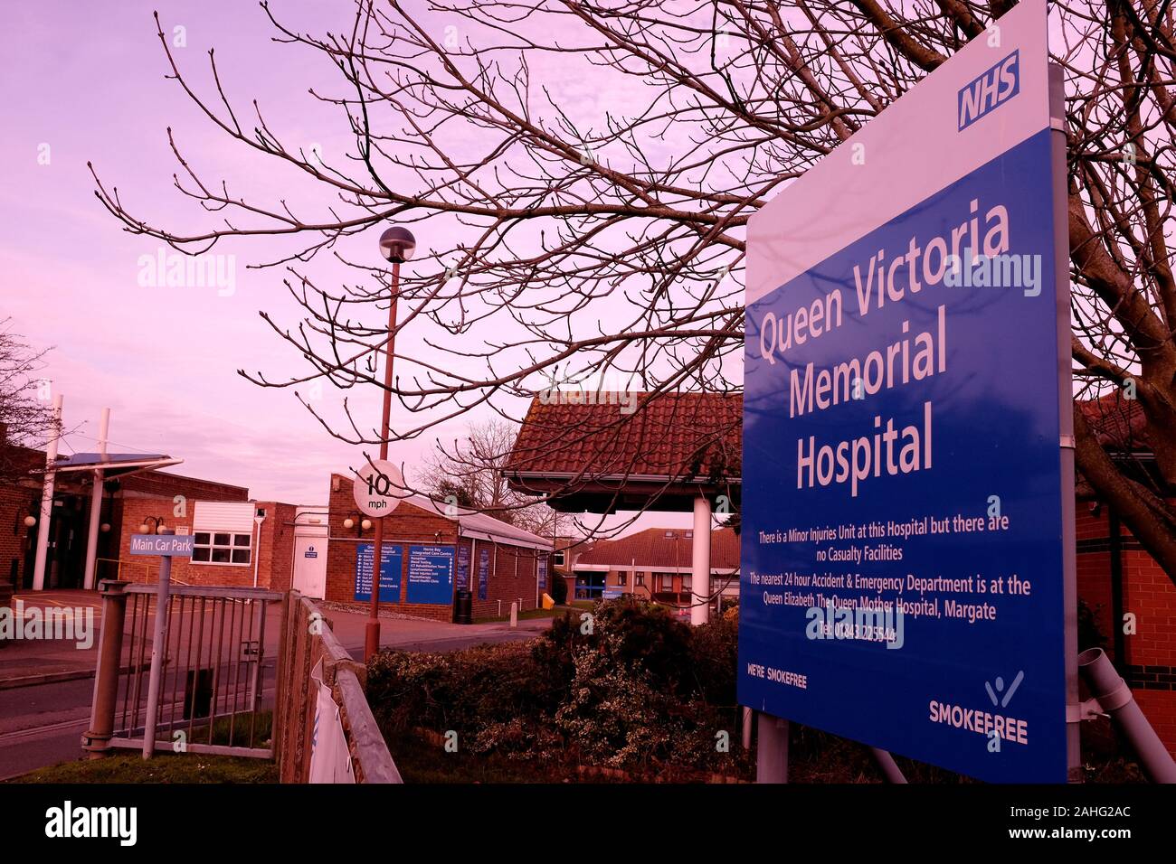 queen victoria memorial nhs hospital in herne bay east kent uk december 2019 Stock Photo