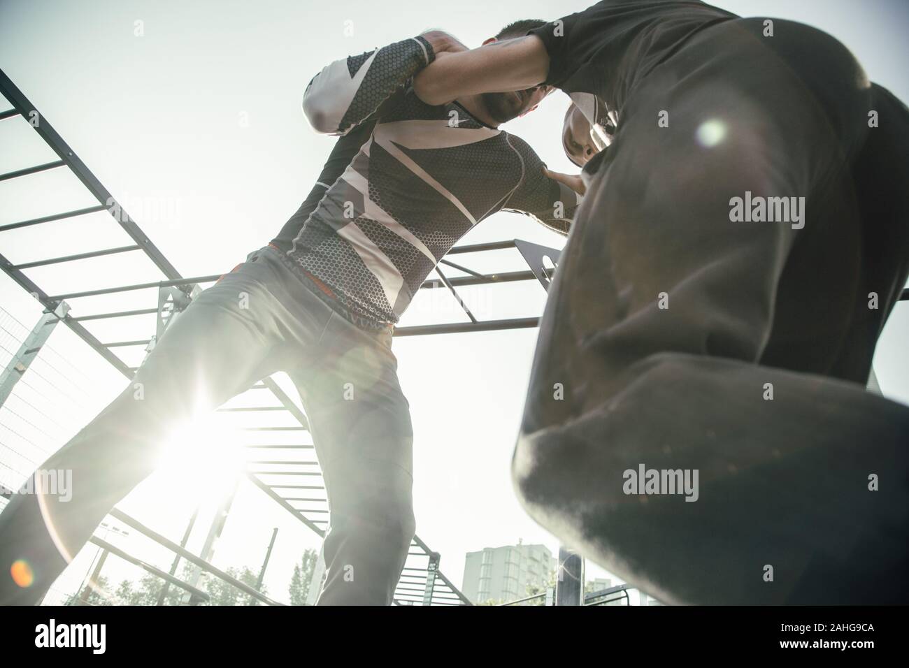 Boxer hands up hi-res stock photography and images - Alamy