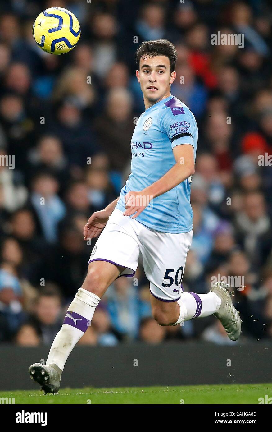 Manchester City S Eric Garcia In Action During The Premier League Match At The Etihad Stadium Manchester Stock Photo Alamy