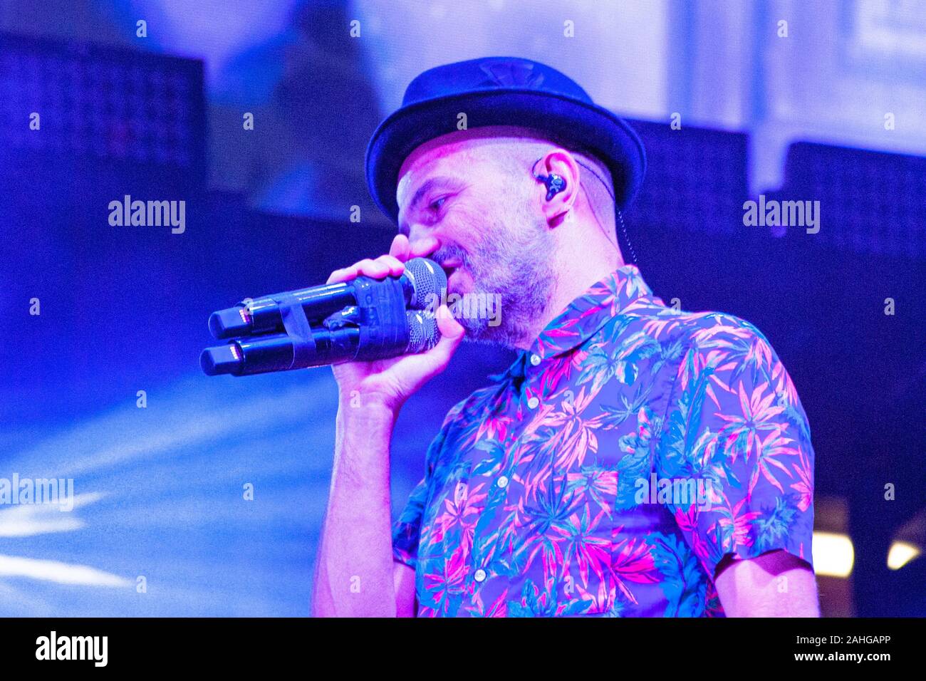 Subsonica (Samuel, Boosta) during Subsonica - La mia generazione Festival,  Porto Antico, Ancona (AN), Italy, 07 Sep 2019 Stock Photo - Alamy