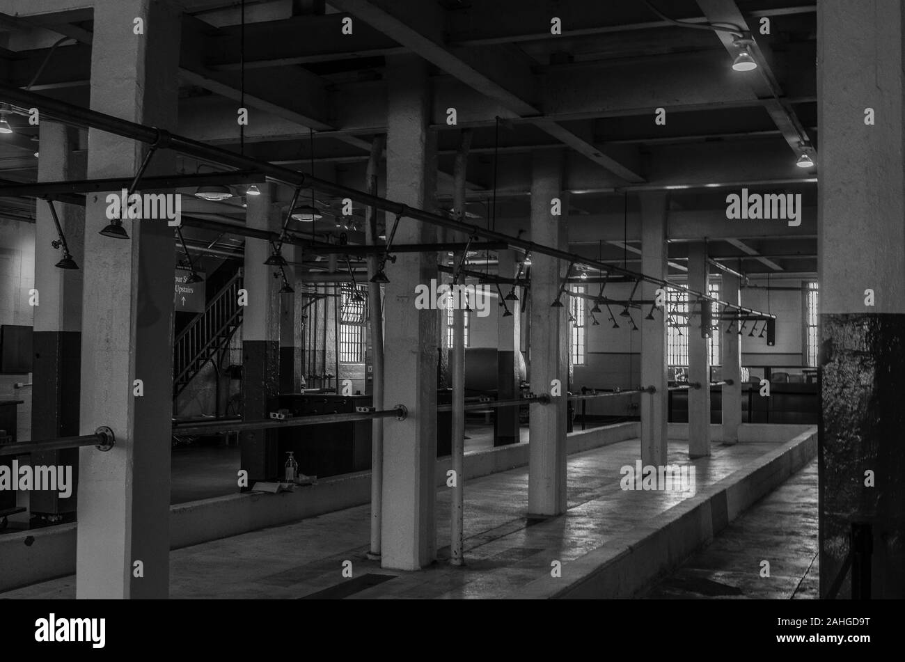 Inside Alcatraz Showers