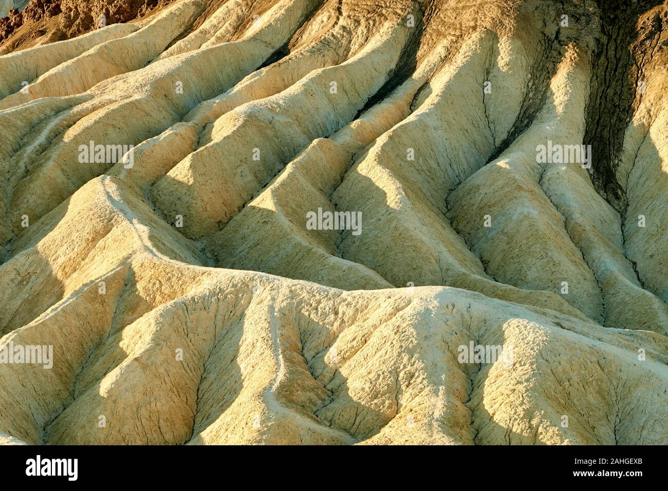 Badlands at Zabriskie Point in Death Valley, California, USA Stock Photo