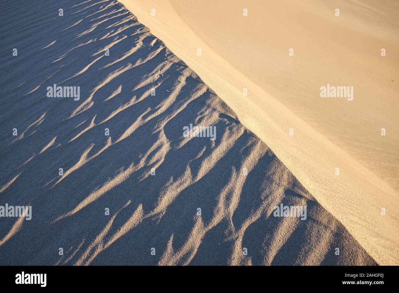 Mesquite Flat Sand Dunes, Death Valley, California, USA Stock Photo