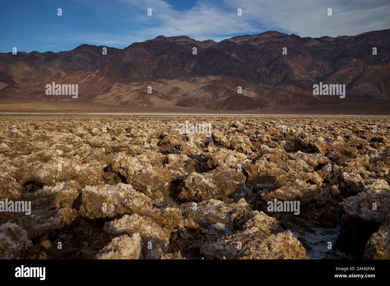 Bad Water Basin Death Valley, California, USA Stock Photo