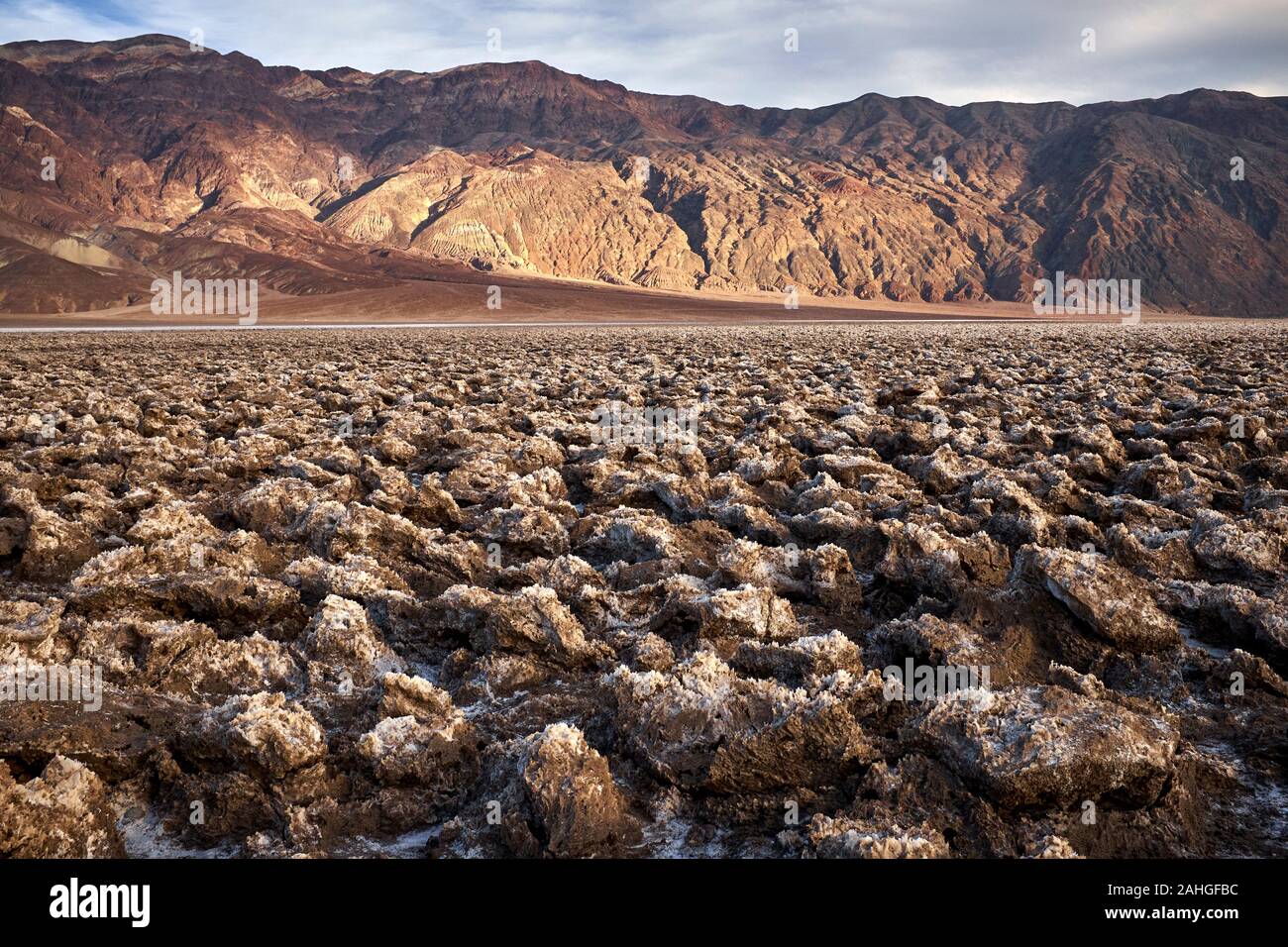 Bad Water Basin Death Valley, California, USA Stock Photo