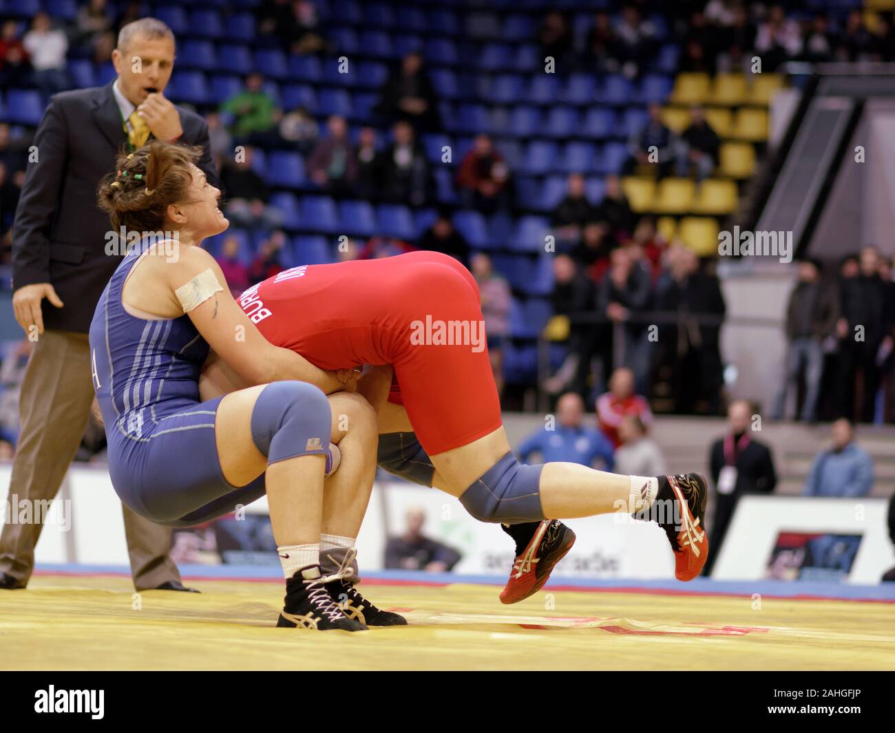 Kiev, Ukraine February 16, 2013 Match Kateryna Burmistrova, Ukraine
