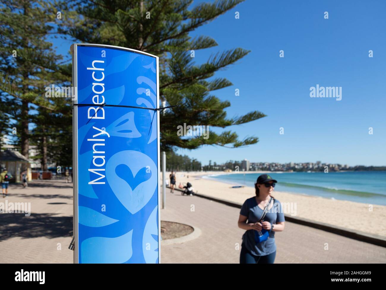 Manly beach Sydney Australia on a sunny day in spring Stock Photo