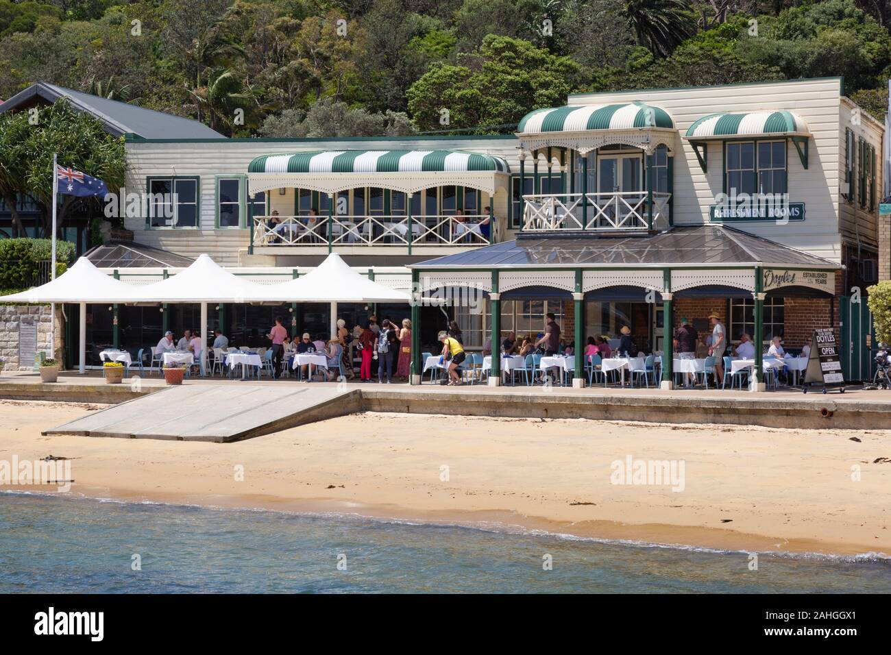 Doyles on the Beach, a well known restaurant, Watsons Bay, Sydney Australia Stock Photo