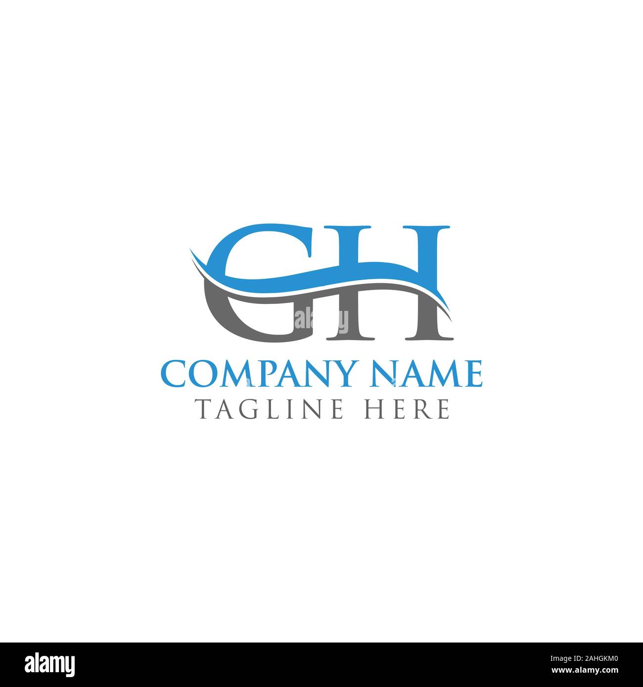 GH letter Type Logo Design vector Template. Abstract Letter GH logo ...