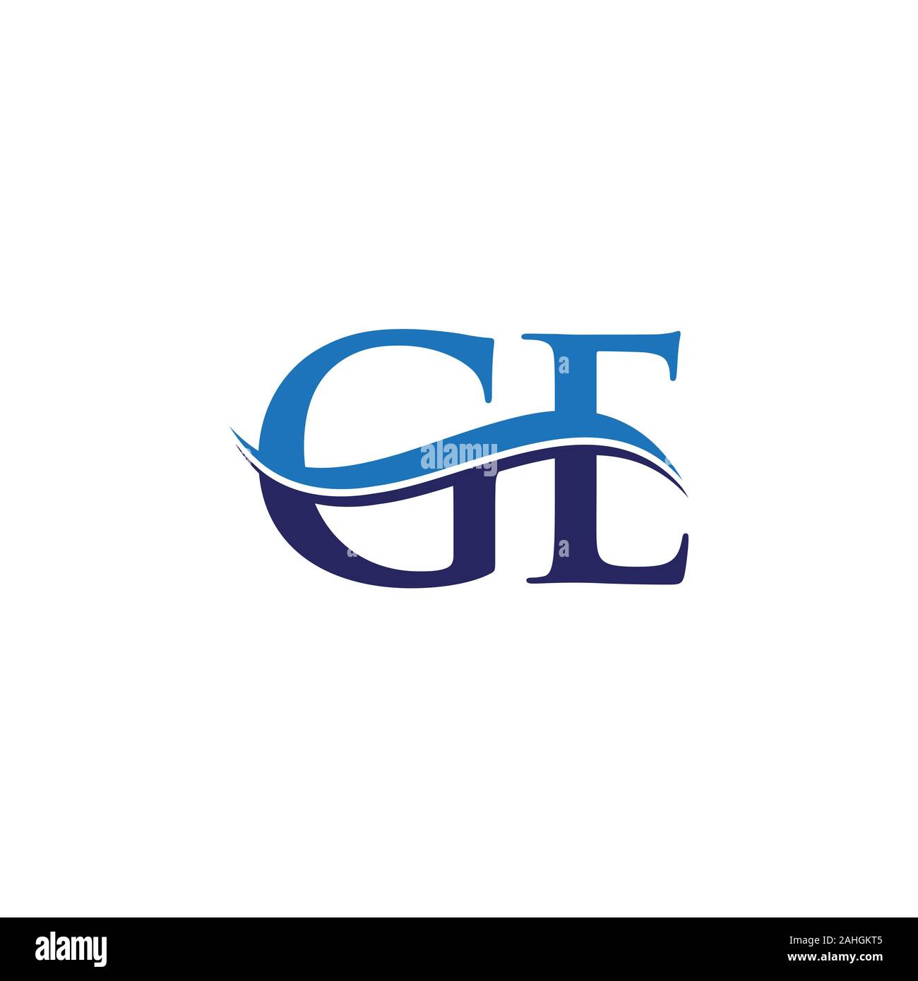 GE letter Type Logo Design vector Template. Abstract Letter GE logo ...