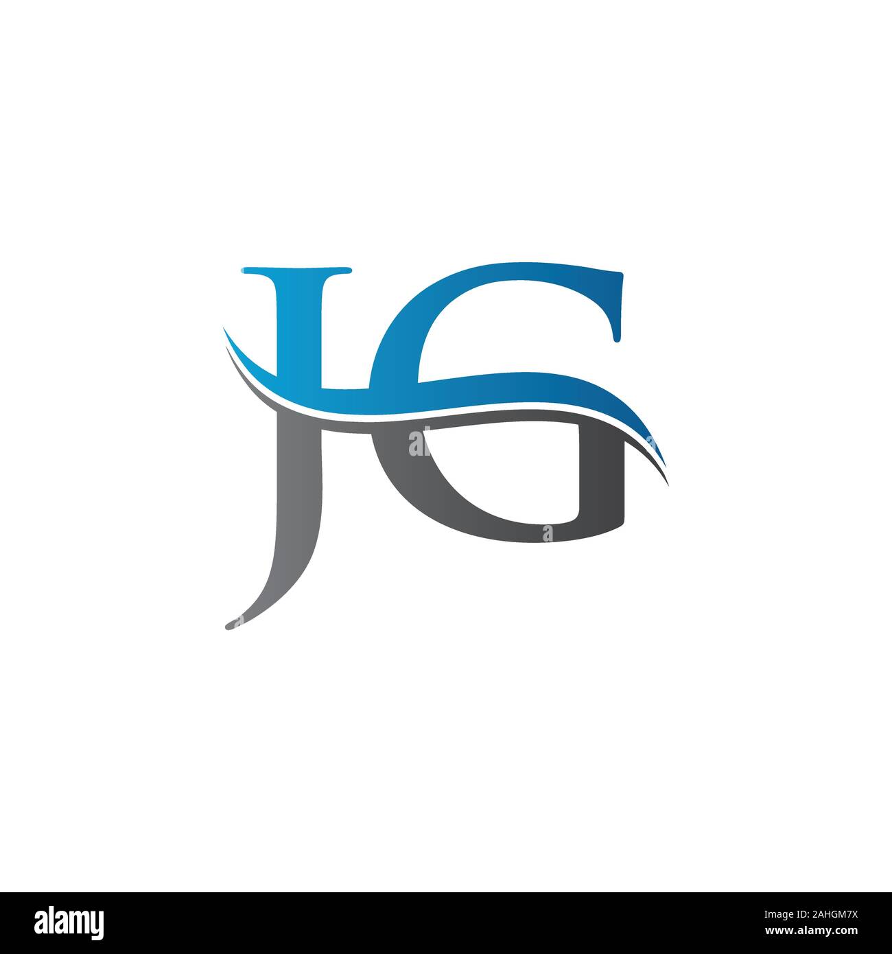 Jg Letter Type Logo Design Vector Template Abstract Letter Jg Logo Design Stock Vector Image Art Alamy