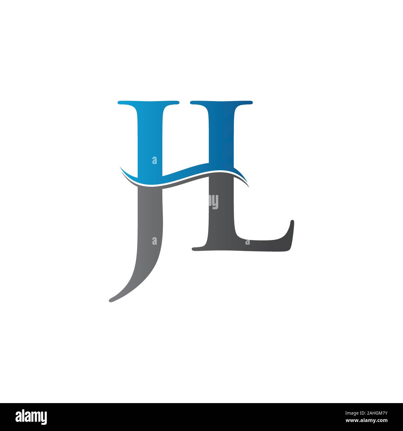JL letter Type Logo Design vector Template. Abstract Letter JL logo ...