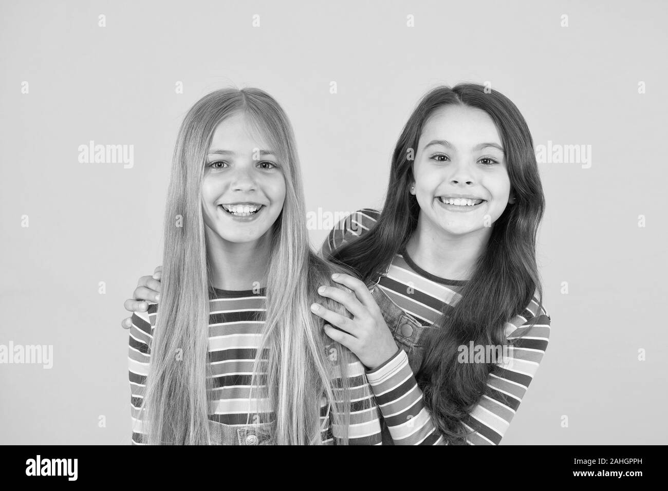 Long Hair Best Female Adorn Girls Blonde And Brunette Shiny
