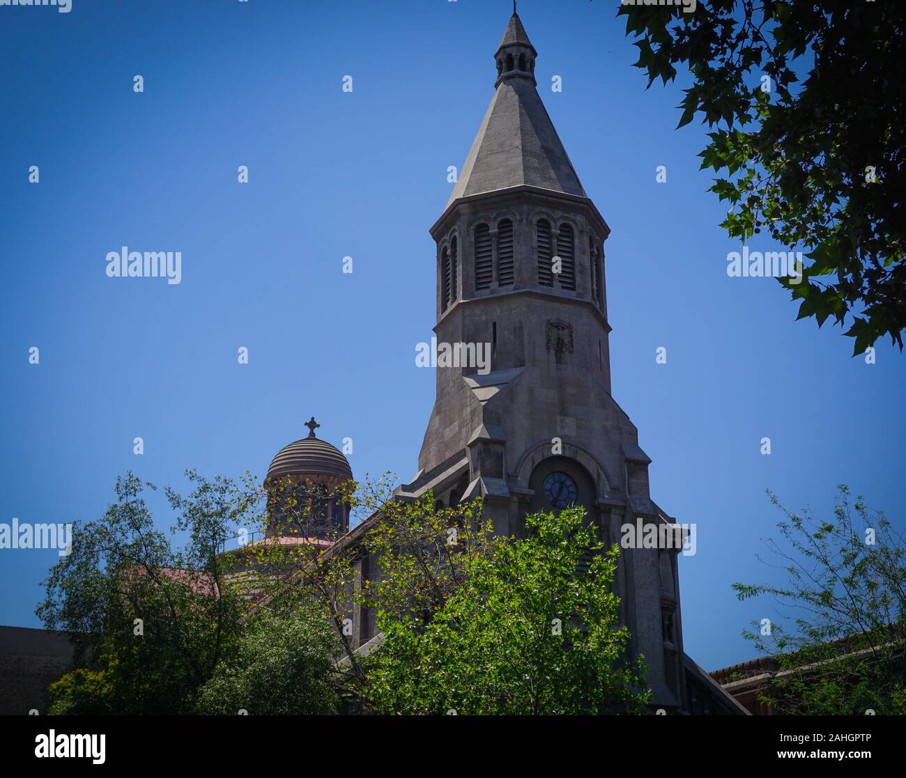 old gothic style church Europe Stock Photo