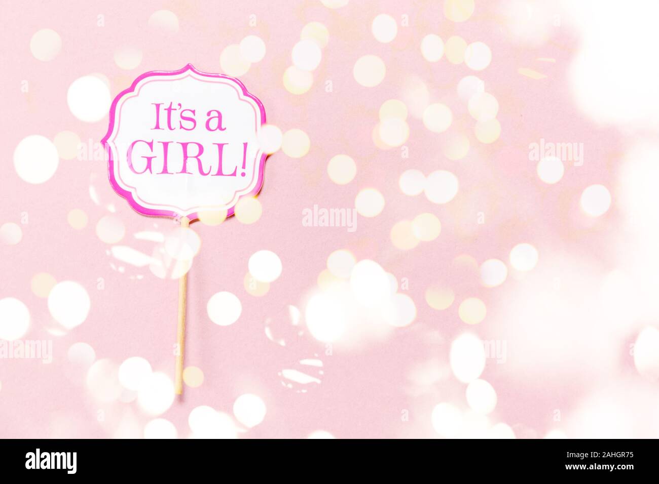 baby shower pink background