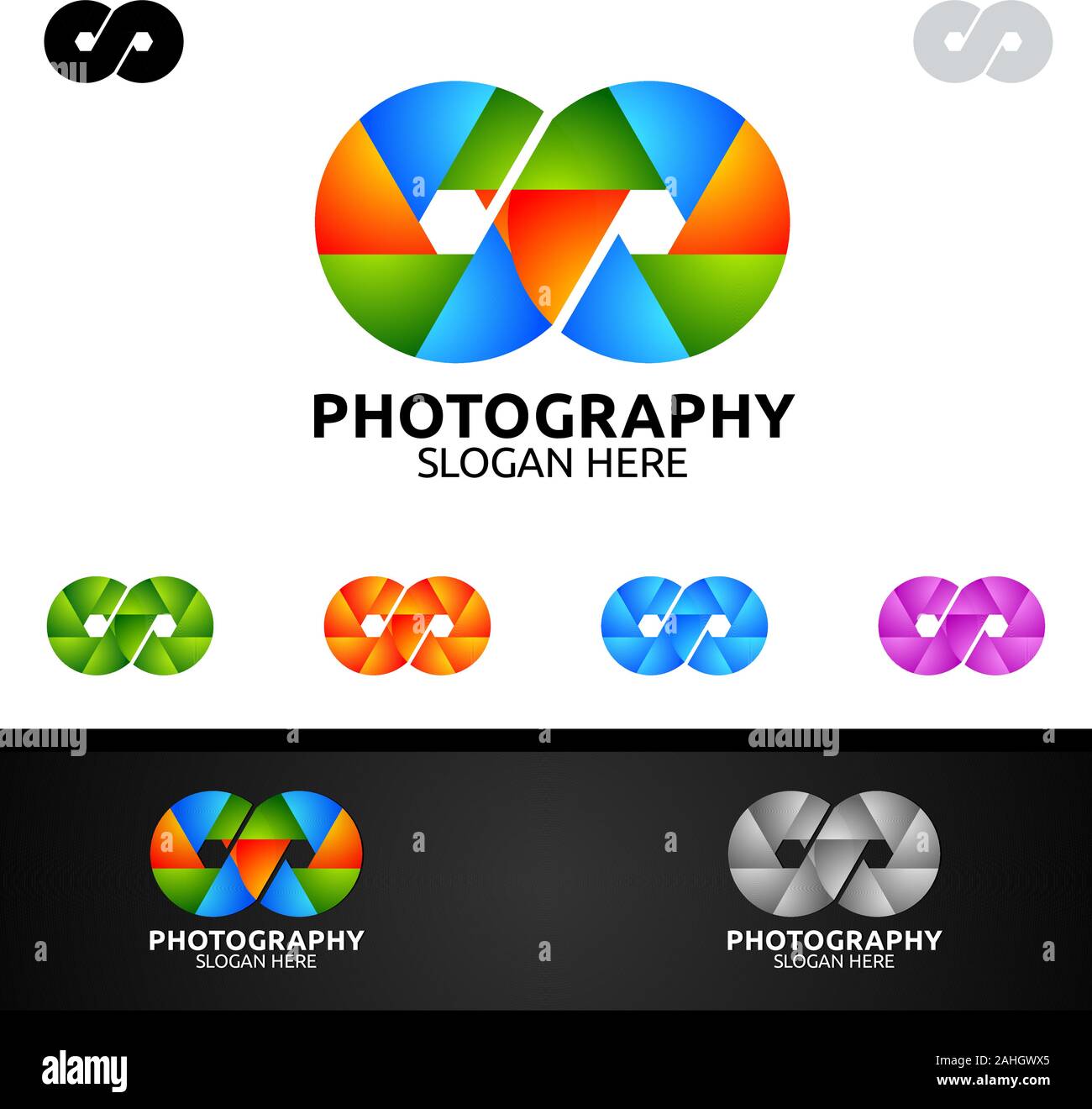 Abstract Camera Photography Logo Icon Vector Design Template Stock ...