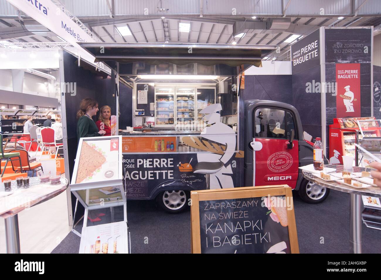 Trade show dedicated to food industry. Manufacturers for retailers