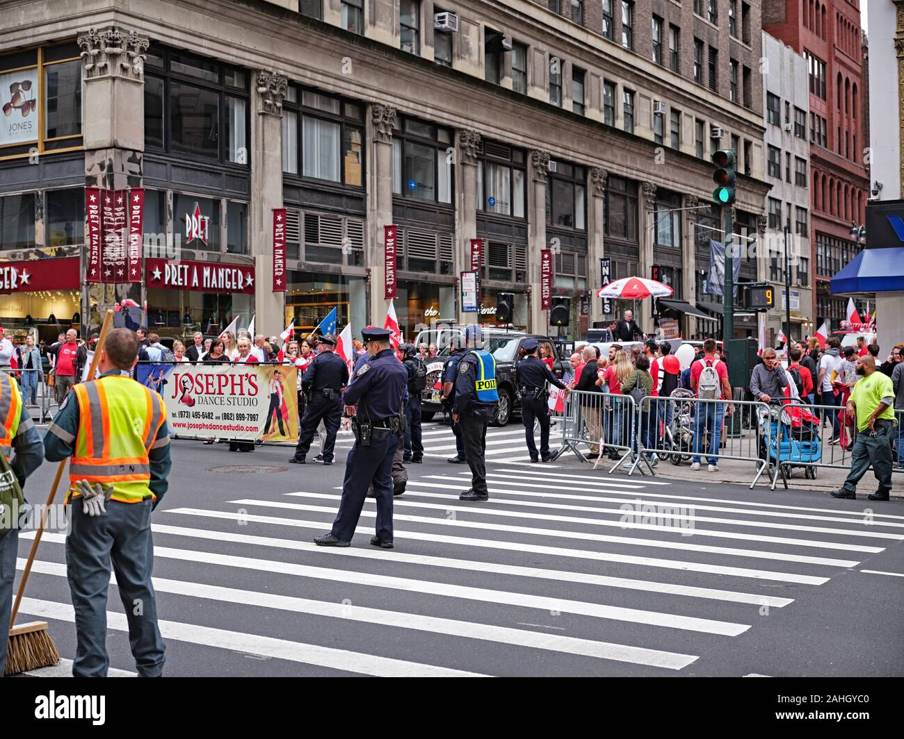 New York Polish heritage parade Stock Photo Alamy