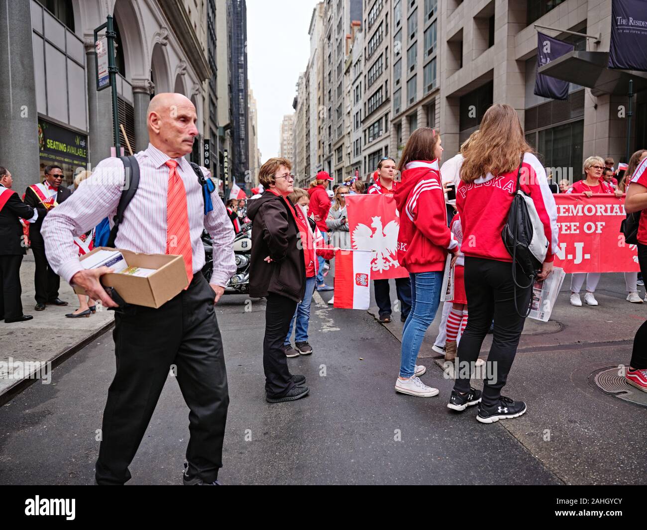 New York Polish heritage parade Stock Photo Alamy
