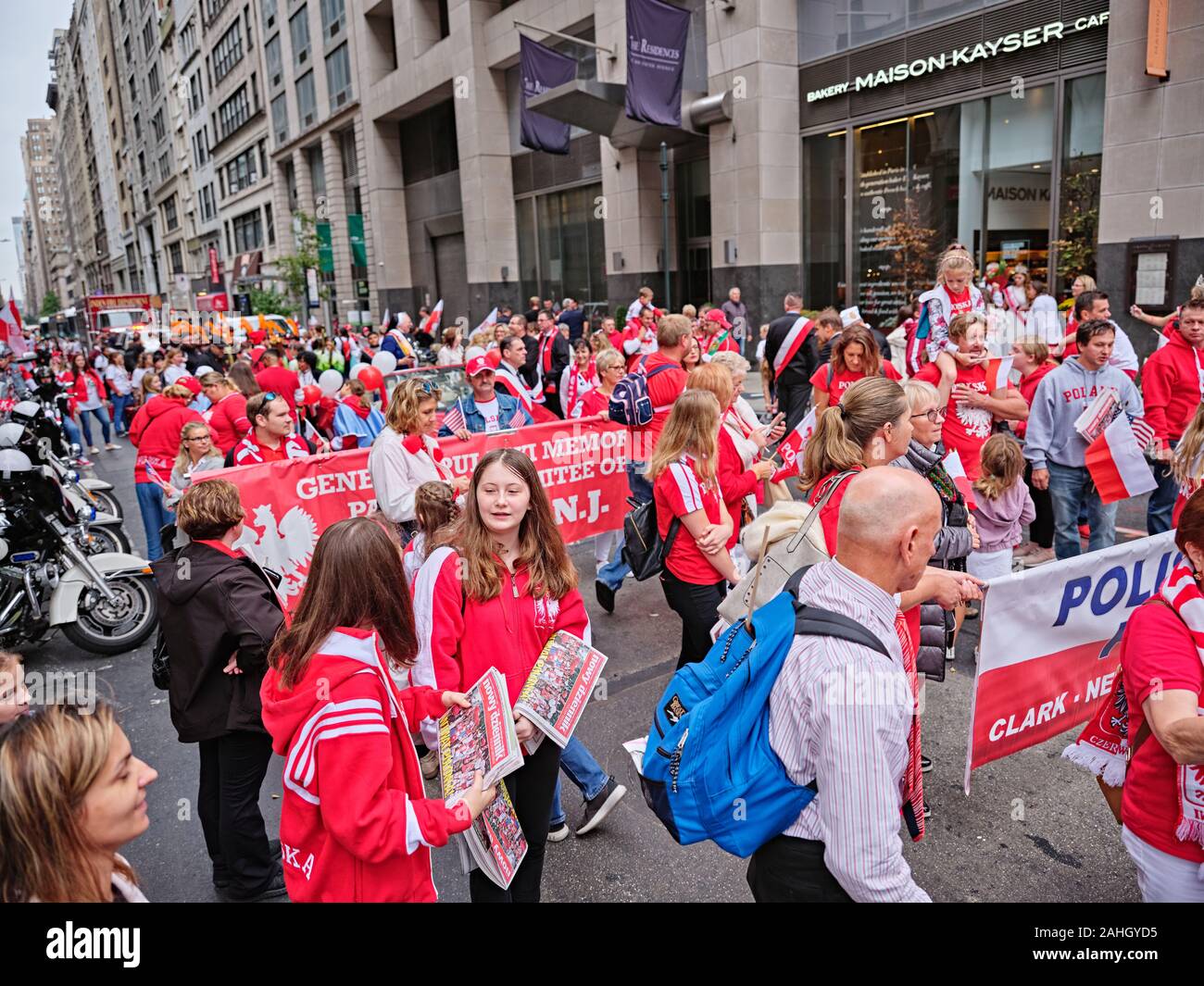 New York Polish heritage parade Stock Photo Alamy