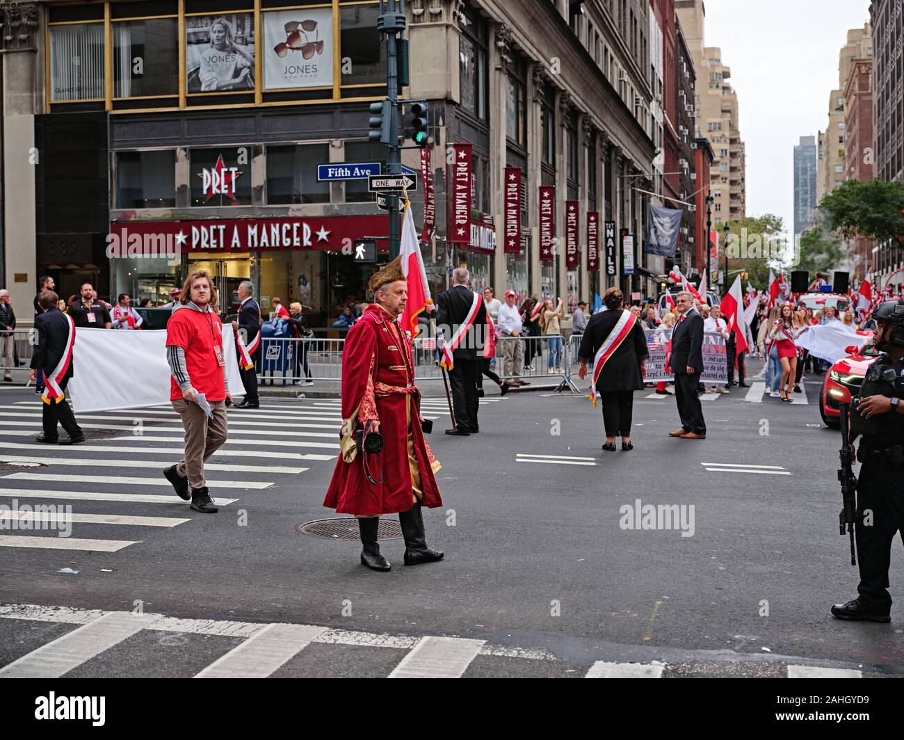 New York Polish heritage parade Stock Photo Alamy