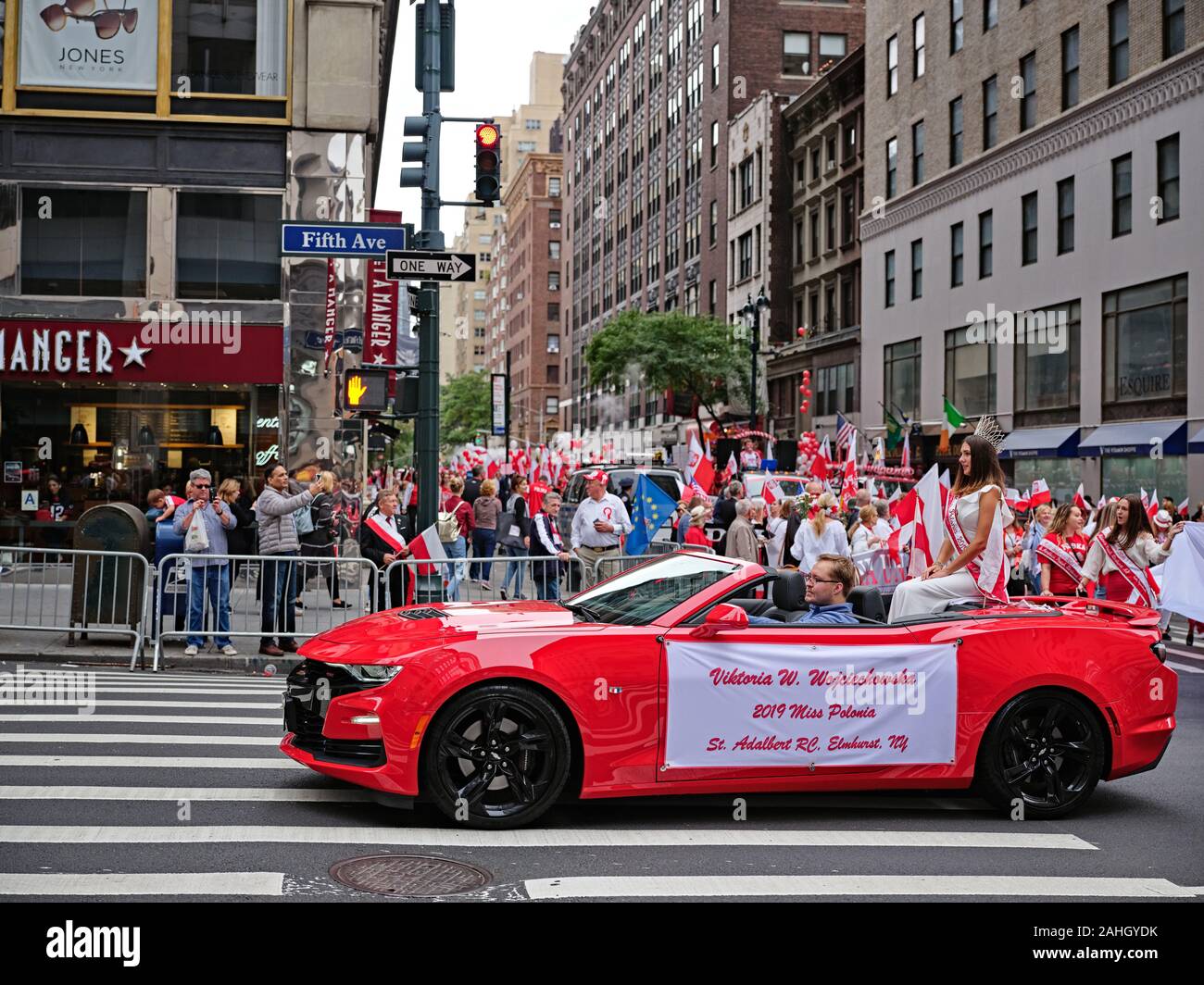 New York Polish heritage parade Stock Photo Alamy