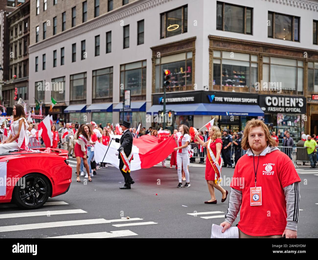 New York Polish heritage parade Stock Photo Alamy